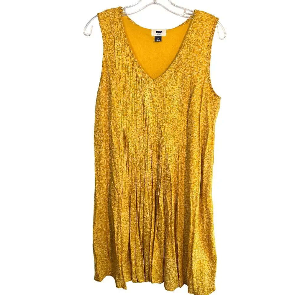 Old Navy Medium BOHO Yellow Women's Sleeveless Sun Dress Miss Size 8 10 M - Picture 3 of 7